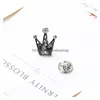 Stift broscher 12 -stycken mode fl diamant crystal mini uni liten krona brosch party skönhet tiara valentiner släpp leverans jud dhqfq
