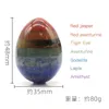 Wholesale Egg Shape Gemstone Material Oval 7 Chakras Healing Crystal Gemstone for Jewelry Making