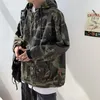 Sweats à capuche pour hommes Sweatshirts Style coréen Hip Hop Sweat à capuche de camouflage militaire de haute qualité Streetwear Veste tactique Hommes Pull Harajuku To