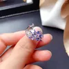 Anelli a grappolo Anello di lusso in vera tanzanite naturale Gemma in argento sterling 925 Gioielleria raffinata