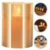 Decorazioni per presepe Votivi finti Luce Matrimonio LED Tealight Tea Lights Candele elettriche per finestre Elettroniche