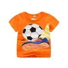 T-shirt V-TREE Summer Baby Boys T Shirt Cartoon Car Print Cotton Tops T Shirt per ragazzi Bambini Bambini Outwear Abbigliamento Top 2-8 anni P230419