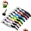 Openers Stainless Steel Beer Bottle Opener Knife Pl Tap Double Hinged Mtifunctional Wine Corkscrew Kitchen Tools Creative Gi Dhgarden Dhatk