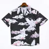 Męskie koszulki designerki Amilis Summer Beach Fashion krótkie koszulę uliczną Lose Tide Cottons Czaszki Drukuj Tops