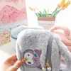 3 kleuren Girls Fuzzy Cosmetics Zipper Handtas Girl Kawaiiprincess Accessoires Bakken grote capaciteit