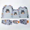 Familie Passende Outfits 2023 Halloween Pyjamas Mode Schädel Kürbis Eltern Kind Anzug Qualität Festival Home Kleidung 231118