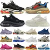 Balenciaga triple s baskets design triple s chaussures décontractées hommes femmes plate-forme semelle transparente formateurs coureurs en plein air