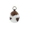 Keychains schattige hamster echte sleutelhanger pluizige dieren sleutelen charme handtas hanger voor vrouwen meisjes speelgoed drop