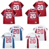 High School Football 20 Carson Wentz Jerseys Moive Red White Team Color Away Breattable College Pullover Retro Pure Cotton for Sport Fans broderi och sy