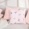 枕1pcのぬいぐるみカバーピンクベルベット枕カバー45x45cm毛皮北部houssede de coussin sofa back home decor case