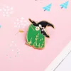 Broschen Pins süße Halloween Hexe Frosch Brosche lustige Zauberer Hut Anime Emaille Pin Schmuck Geschenke für Kinder FriendsPins