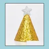 Вечеринка шляпы золотой блеск блестящий топ adt mini mini cone
