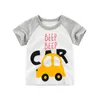 T-shirts Inpepnow 2020 Kids jongens T-shirt Cartoon afdrukken Korte mouw Baby Girls T-shirts Tops White Children T-shirt voor jongenskleding 278 P230419