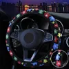 Steering Wheel Covers Spare Cover Universal Accessories Car Colorful Cute Flower Printed Decoration Eco-friendly Inner Ring