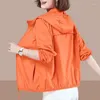 Kvinnorjackor Chiffon Långärmad skjortor Kvinnor Solid Elegant Sun Protection Breattable Coat Ladies Stylish Fashion Loose Outwear G241