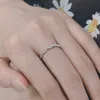 Band Rings Wedding Engagement Dainty Ring For Women Thin Temperament Winding Silver Color Zircon Fashion Gift Jewelry DZR018