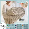 Blankets MIDSUM Thicken Winter Fur Blankets Fluffy Soft Coral Fleece Blanket Luxury Warm Sofa Throw Blanket Solid Color Double Beds Cover 231118