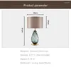 Tischlampen Postmoderne minimalistische Glas E27 Beleuchtung Schlafzimmerlampe Wohnzimmer Innendekoration LED warmweiß dimmende Schreibtischleuchte