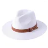 Chapeaux à large bord mode naturel Panama chapeau de paille souple été femmes hommes plage soleil Protection UV Fedora vente en gros