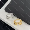 Anillos con letras de perlas de lujo, anillo ancho de oro para mujer, anillo de compromiso de boda para fiesta, regalo para amantes, joyería para novia