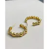 Stud Earrings Fashion Modern 14K 18K Gold Filled Plated Zircon Twist Ear Ring Circle 40 50mm CZ Hoop Huggie Earring Chic Jewelry Wholesale