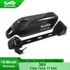 Batterie de vélo électrique 36V, 17,5 ah, 15ah, 13ah, 18650, cellules Sanyo, à dégagement latéral, pour moteur 500W, 350W, 250W, BBS01, BBS02