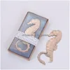 Öppnar Golden Beer Bottle Opener Creative Hippocampus Form Portable Hushållskorgskruv Party Present Kitchen Tool DH DHGARDEN DH85R