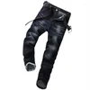 Mäns jeans 2023 Business Loose Fit Classic Style Denim Pants Byxor Male Wide Leg Men's Slim Elastic Fashion