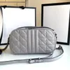 Tasarımcı Crossbody Omuz Çantası Tek omuz çantası Kadınlar için Gümüş Zincir Kayışı ile Kamera Eşekçi Çantaları 24*13cm