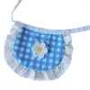 Dog Collars Cat Bibs Plaid Flower For Chihuahua Collar Cotton Kitten Scarfs Tie Honden Bandana Pet Puppy Clothes Accessories