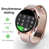 Nova mulher Smartwatch Resposta Ligue para DIY Assista Face Coração Faixa Fitness Mulheres Smart Watch For Samsung Smart Watch Mulheres Men Men + Box