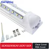 T8 integrated v shape led tube,LED Shop Lights,Clear Cover, Chainable Ceiling Light with Plug for Garage, Warehouse, Workshop,1ft 2ft 3ft 4ft 5ft,10 packt,xmtb-3