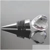 Bar Tools Heart Shaped Crystal Wine Stoppers Alloy Champagne Sealing Bottle Stopper Gästgåvor Drop Delivery Home G DHGARDEN DHDCR