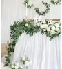 装飾的な花2パック人工ユーカリガーランドとウィロー6.5フィートの偽のブドウの緑の盗品結婚式のパーティーの装飾