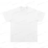 T-shirt da uomo 240goversize Amy t-shirt in cotone tinta unita kaki spesso T230419