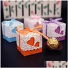 Geschenkwikkeling Creatieve verjaardag Candy Boxes Dubbele holte liefde hart Paperassen Lintverpakking Box MTI Kleur Hoge kwaliteit 0 14AB Drop del Dhzmu