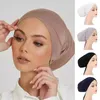 2PC Headbands Ramadan Women Muslim Hijab Islamic Underscarf Hijabs For Women Muslim Inner Hijab Caps full headcover Bonnet Muslim Turban Scarf Y23