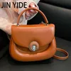 Avondtassen Jin Yide Solid Small Crossbody Bags For Women 2023 Luxury merkontwerper Women Pu lederen handtassen en portemonnees kawaii bakkenzakken
