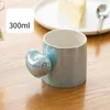 Mugs Creative Handmade Heart Pearl Pink Blue White Ceramic For Coffee Tea Milk Water Home Kitchen Office Drinkware Elegant Gifts