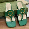 Designer Slippers Women Flip Flops Summer Circular Interlocking Clip Toe Sandals Fashion Outside Tourism Comfort Beach Flip Flops