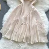 Sıradan Elbise Kızın Seksi Strapless Askı Elbisesi Kadınlar İçin 2023 Yaz Sırsız Kabarık Sokak Giysileri Kısa Spagetti Kayışı