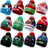 Kapelusze imprezowe 2024 LED Christmas Hat Creative Flashing LED LED KNITED Snowman Winter Warm Color Cap Prezent 231118