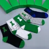 Designer Fashion Embroidery knitted mens socks letter pattern fashion womens socks sports Business casual name brand socks