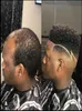Natrual 6mm Afro Kıvırcık İnsan Saç Toupee Erkekler İçin İnce Cilt Toupee Tam Pu Değiştirme Sistemi2117090