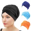 2 -stk hoofdbanden vrouwen katoen elastische hoofddoek stretch hoofdband lange staart hoof wrap motorkap Indian hoed moslim headcover dames haaraccessoires y23