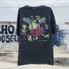 Magliette da uomo Mens Saint Michael Ss Uomo Donna t-shirt Washed Distress T-shirt a maniche corte oversize casual vintage