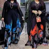 Roupas étnicas 2pcs vestidos africanos para mulheres Dashiki chiffon tops longos calças de perna larga estabelecer vestidos soltos dubai kaftan abaya roupfits