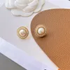 18K Gold Plated Designers Earrings Stainless Steel Letter Ear Stud Earrings Geometric Earring for Wedding Party Jewerlry Accessories K002