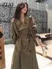 Kurtki damskie Ziai Sale Spring Autumn Trench płaszcz Lapel Kobiet wiatrówki Długie rękawie Trend Trend Casual Jacket ZS72 230418