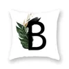 Kissen 45 x 45 cm Blume Briefkasten Pflanze Baum um Alphabet Abdeckung für Zuhause Sofa Auto dekorative Kissenbezüge